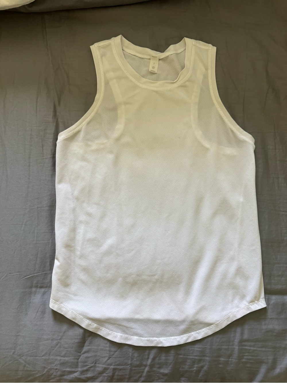 lululemon Swift Ventilated Running Tank - White - Size 2 - Racerback